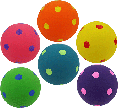 MULTIPET Polka Dot Ball 4"