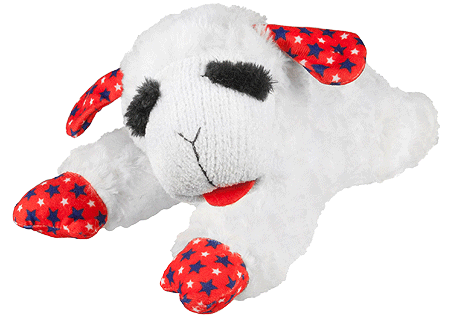 MULTIPET Lamb Chop Patriotic Pattern 10"