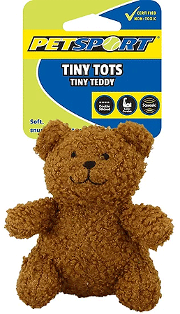 PETSPORT Tiny Tots Tiny Teddy 4"