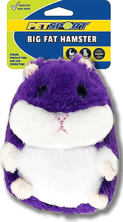 PETSPORT Big Fat Hamster Purple 7"