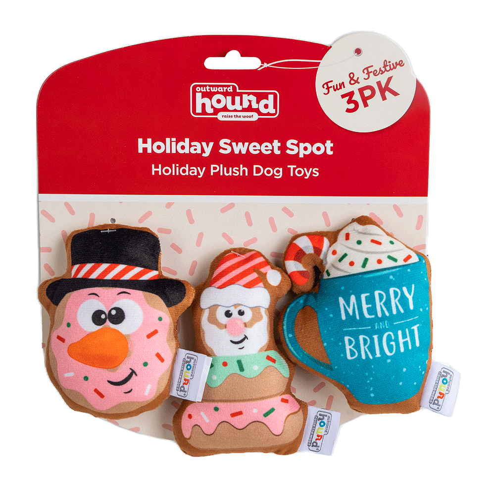 OUTWARD HOUND Holiday Sweet Spot 3pk