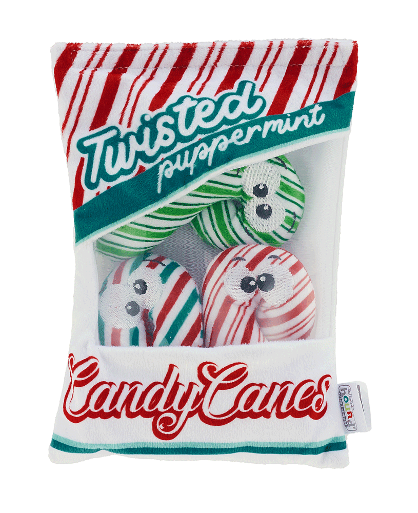 OUTWARD HOUND Holiday Snack Bag Candy Canes