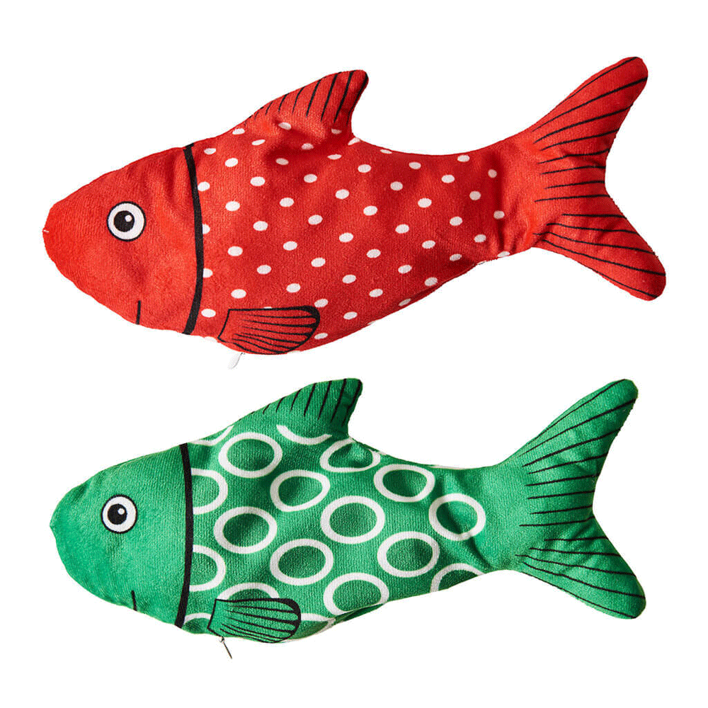 ETHICAL/SPOT Holiday Flippin Fish Catnip Toy 11.5"