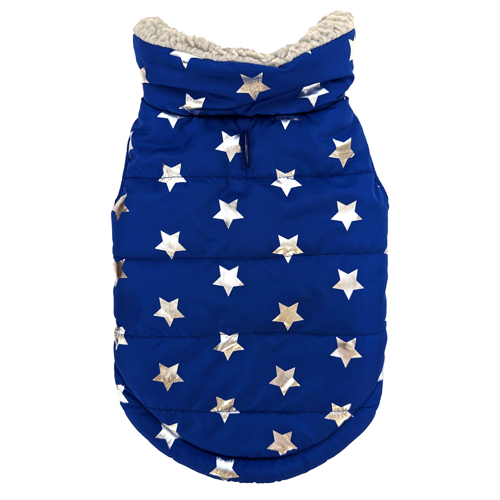 *FASHION PET Starry Night Coat Blue Large