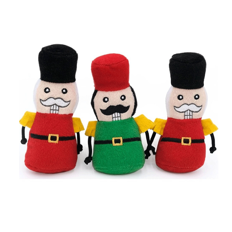 ZIPPYPAWS Holiday Miniz Nutcrackers 3pk