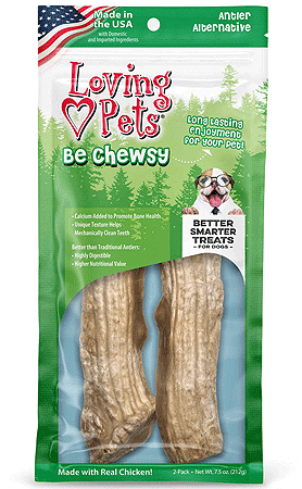 *LOVING PETS Be Chewsy Antler Alternative Chews 2pk