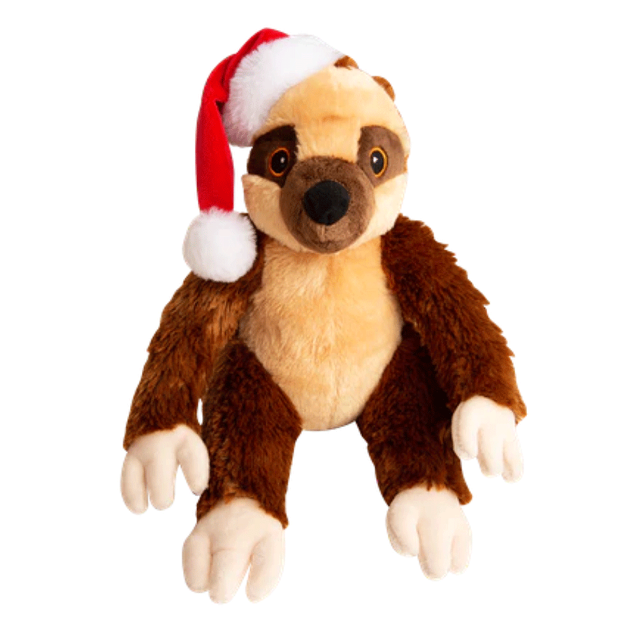 SNUGAROOZ Holiday Sasha Claus The Sloth 11"