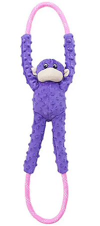 ZIPPYPAWS RopeTugz Monkey Purple