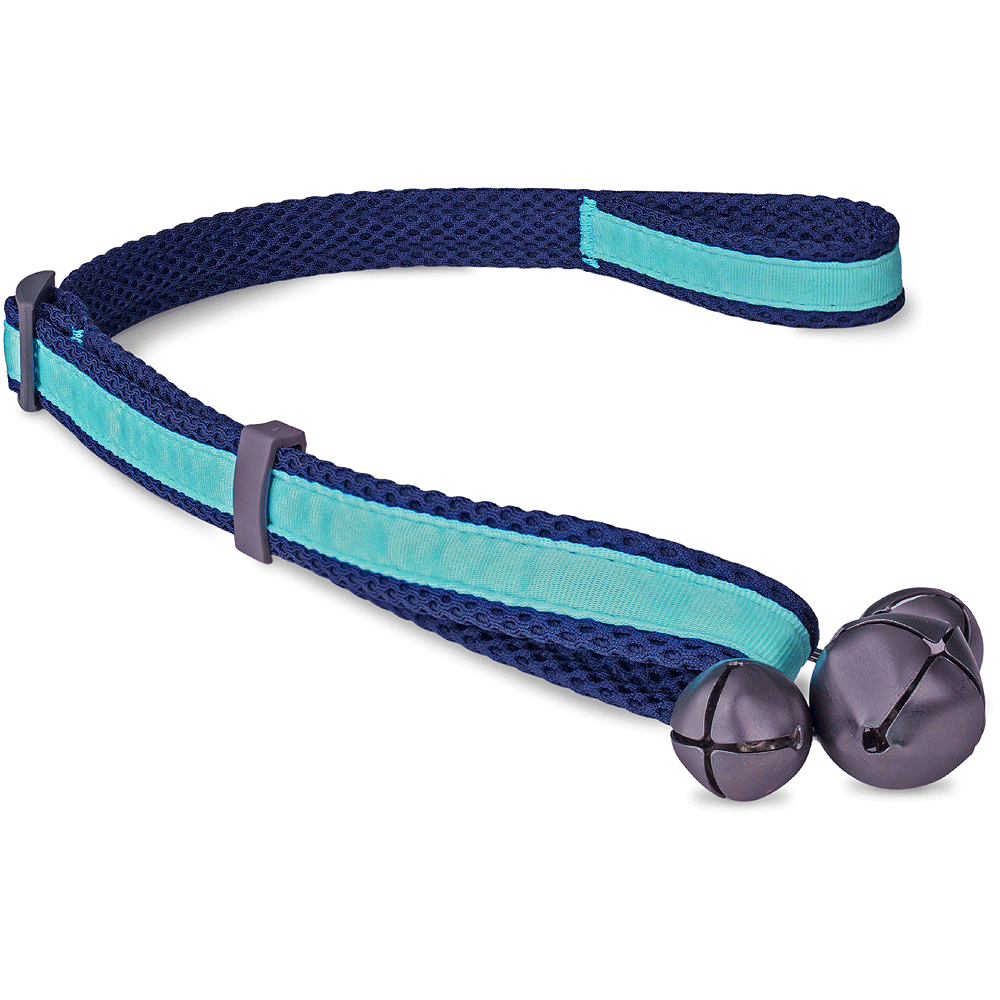 COACHI Dog Toliet Training Bells Navy/Lt Blue