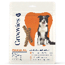 GROOVIES Dog Dental Chews 6oz Large 6ct