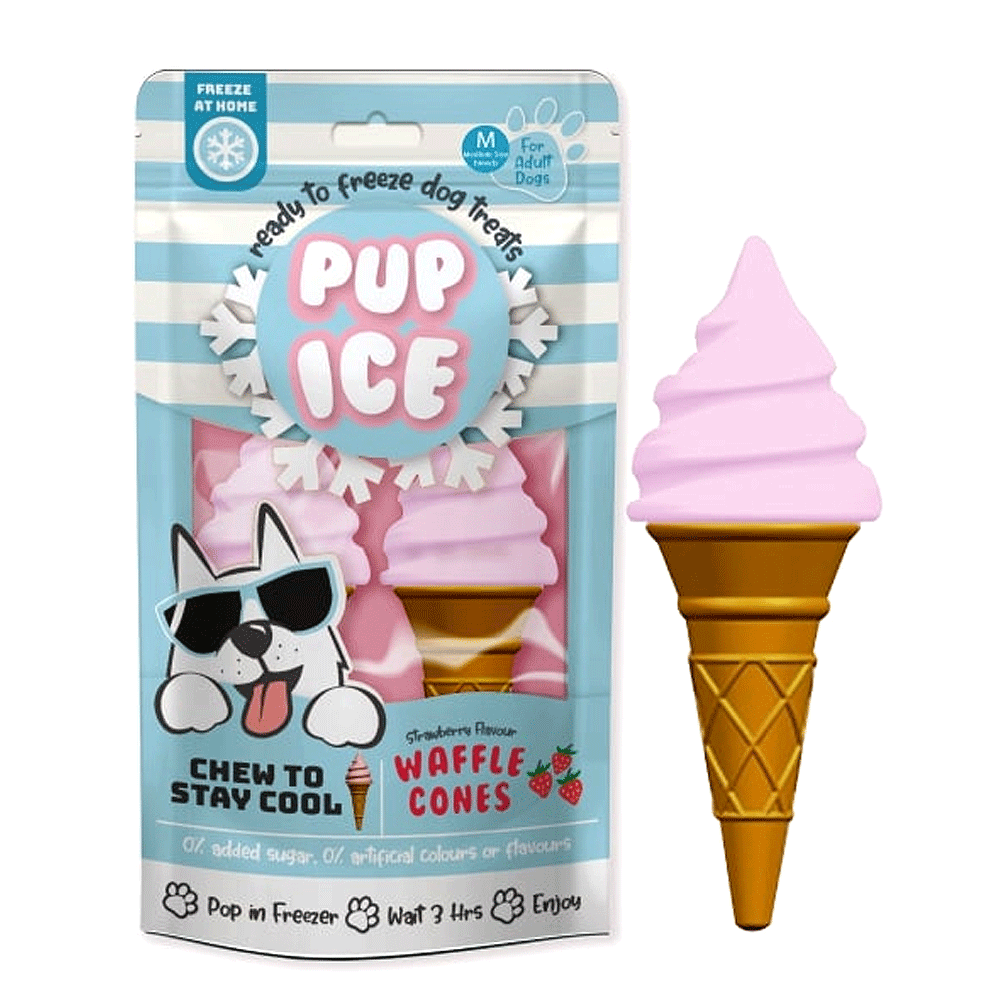 ETHICAL/SPOT Pup Ice Waffle Cone Strawberry