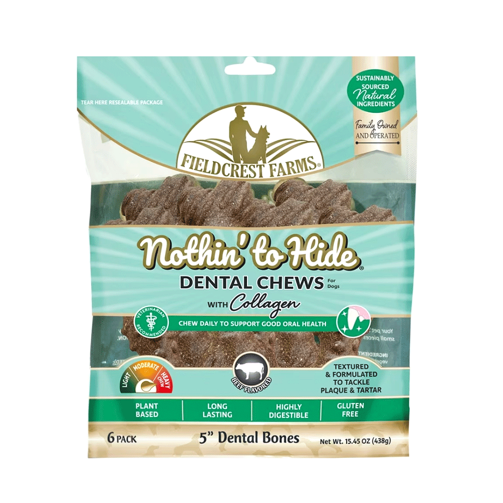 FIELDCREST FARMS Nothin' To Hide Dental Bones 5" 6pk