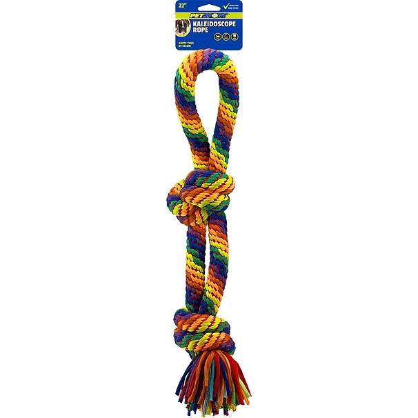 PETSPORT Kaleidoscope Rope Knot Tug 22" XL