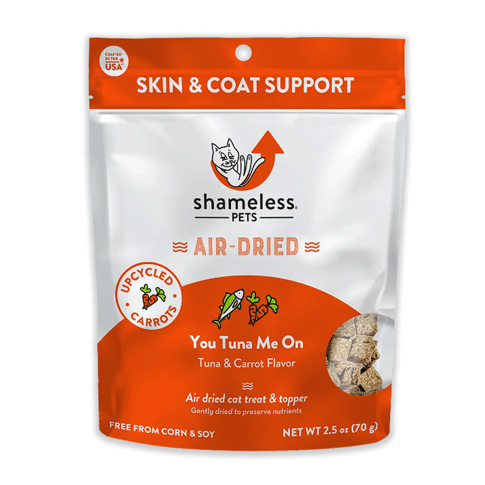SHAMELESS PETS Air-Dried Cat Treat & Topper You Tuna Me On 2.5oz
