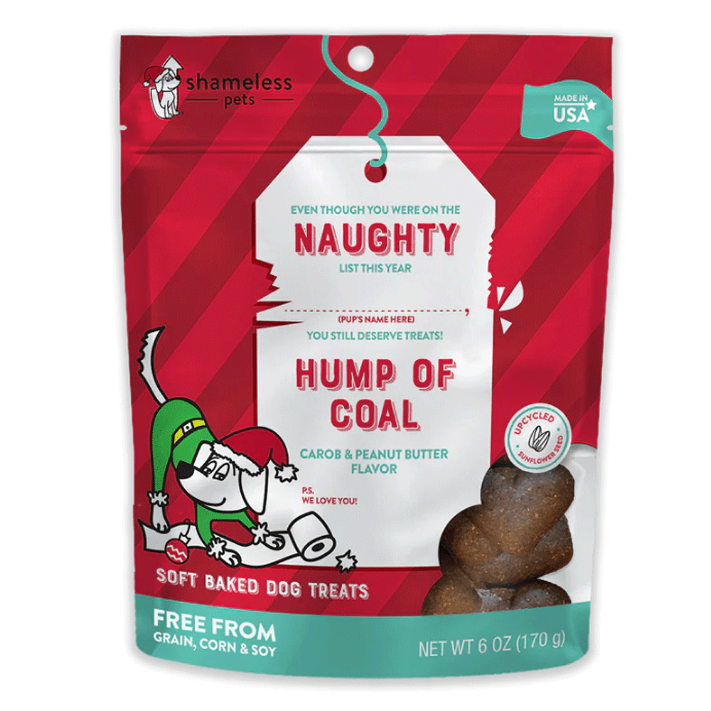 SHAMELESS PETS Naughty Hump Of Coal Dog Treats 6oz