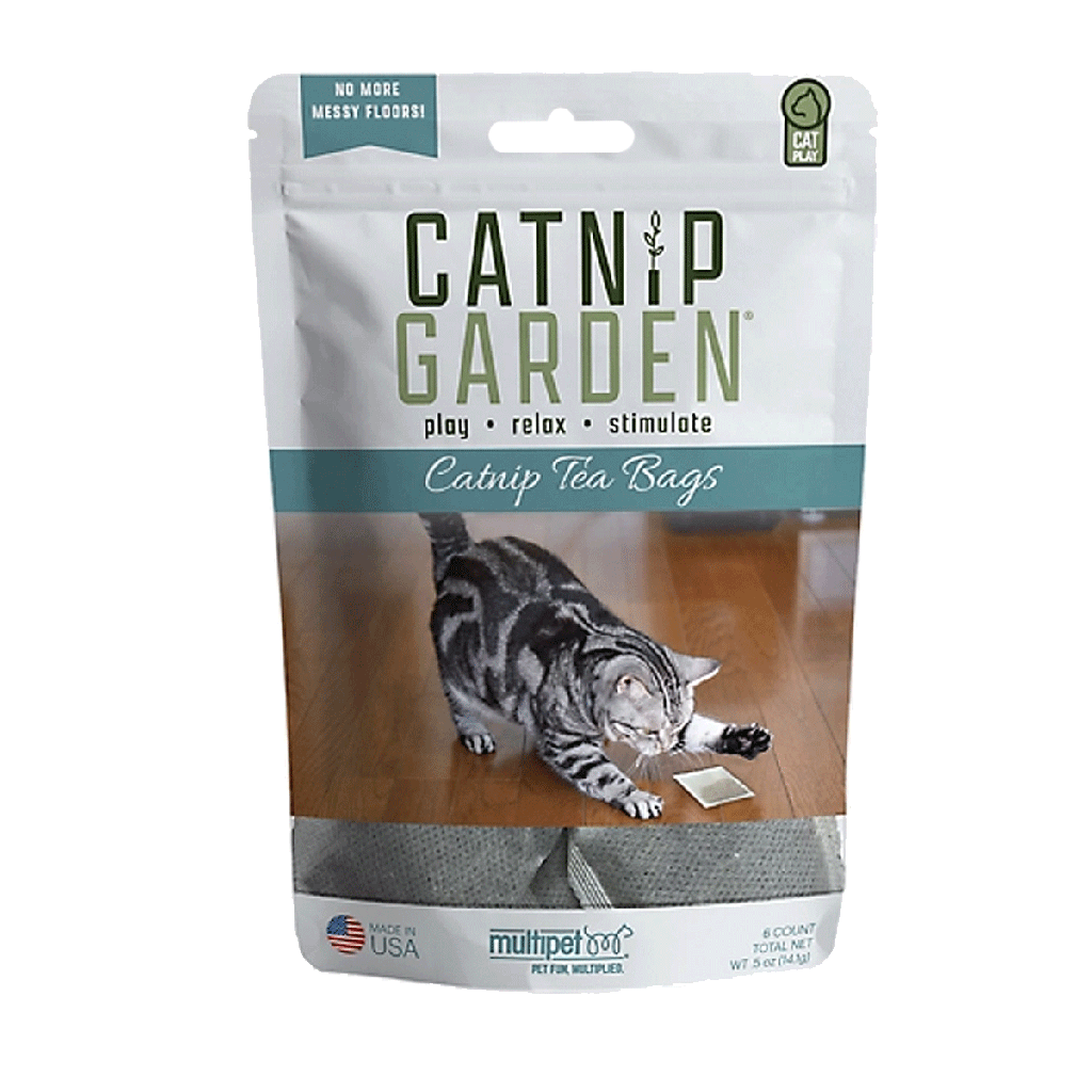 MULTIPET Catnip Garden Tea Bags 6ct