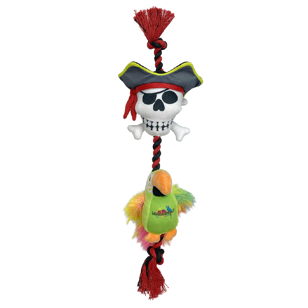 MULTIPET Margaritaville Rope (Pirate/Parrot) 18"