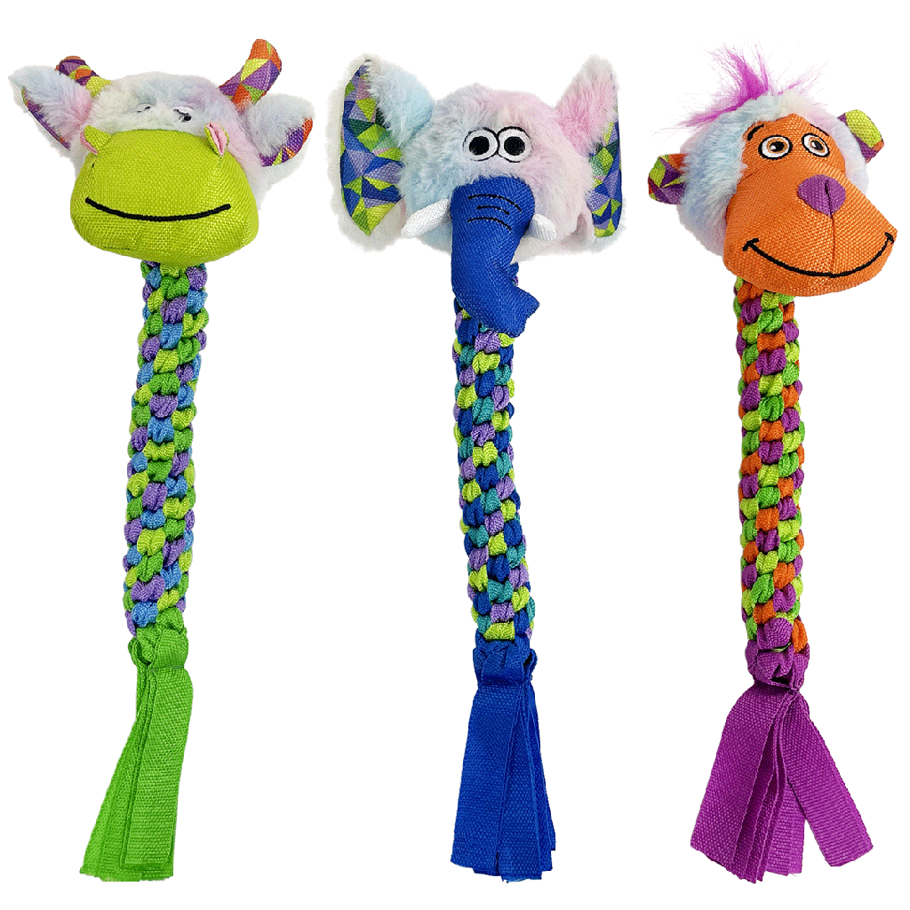 MULTIPET Pet Envy Braided Rope Animals 15"