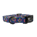 ERNIE ELS Collar Navy Hearts & Autism Large