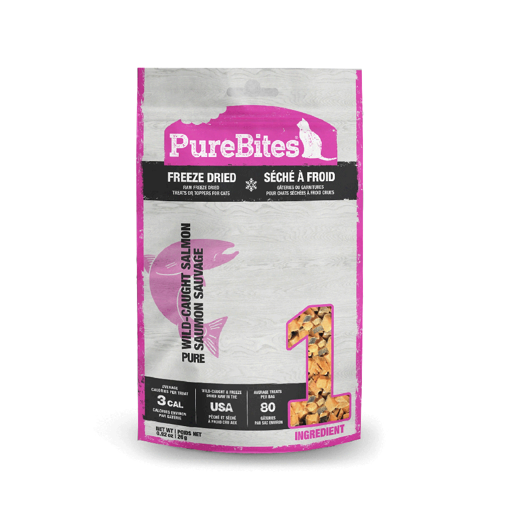 PURE BITES Cat Treats Freeze Dried Salmon .92oz