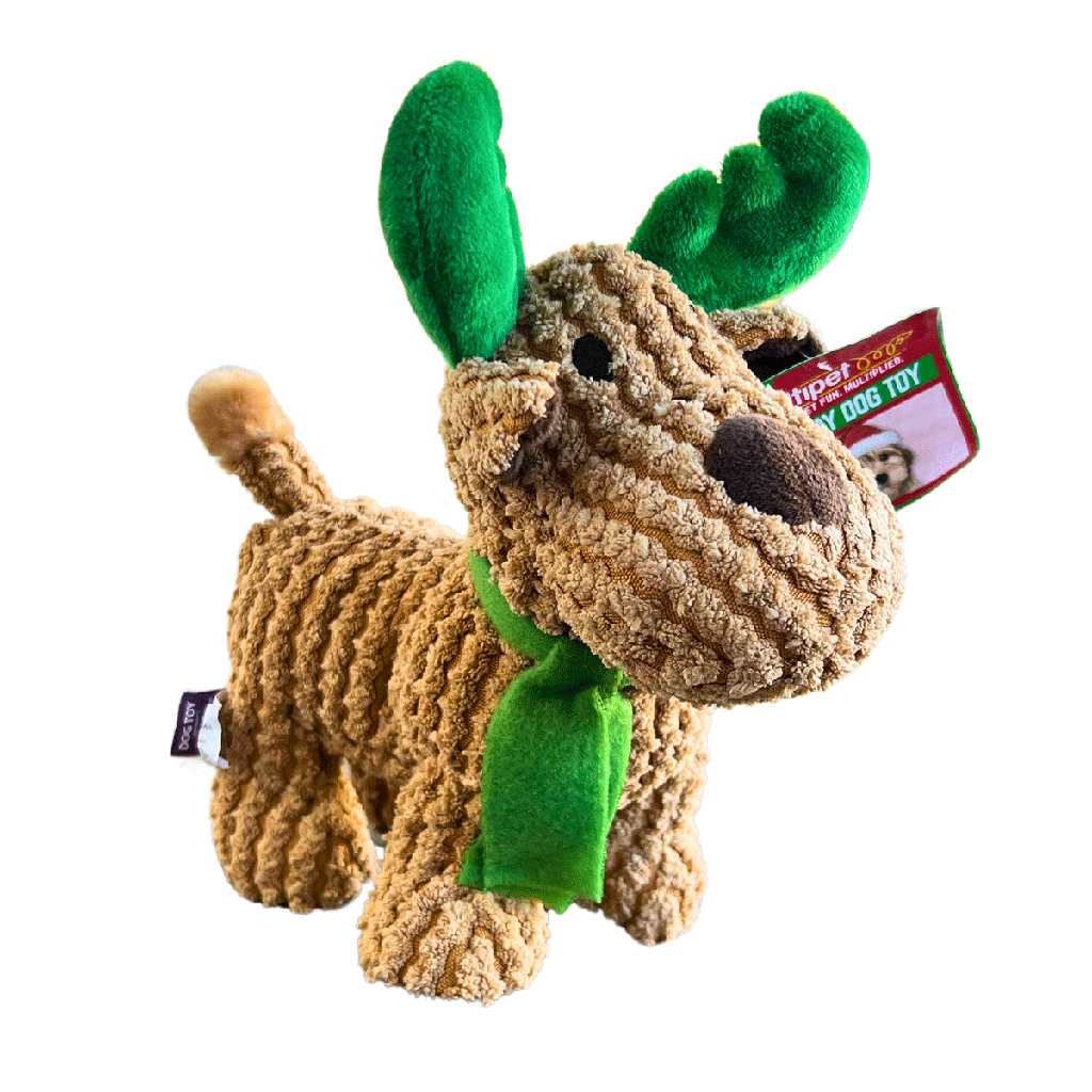 MULTIPET Holiday Textured Reindeer 8"