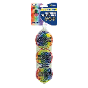 PETSPORT Rainbow Squeak Ball 2.5" 3pk