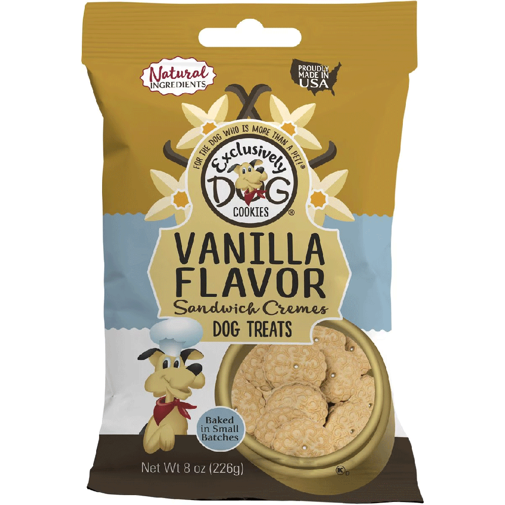 EXCLUSIVELY PET Sandwich Cremes Vanilla 8oz