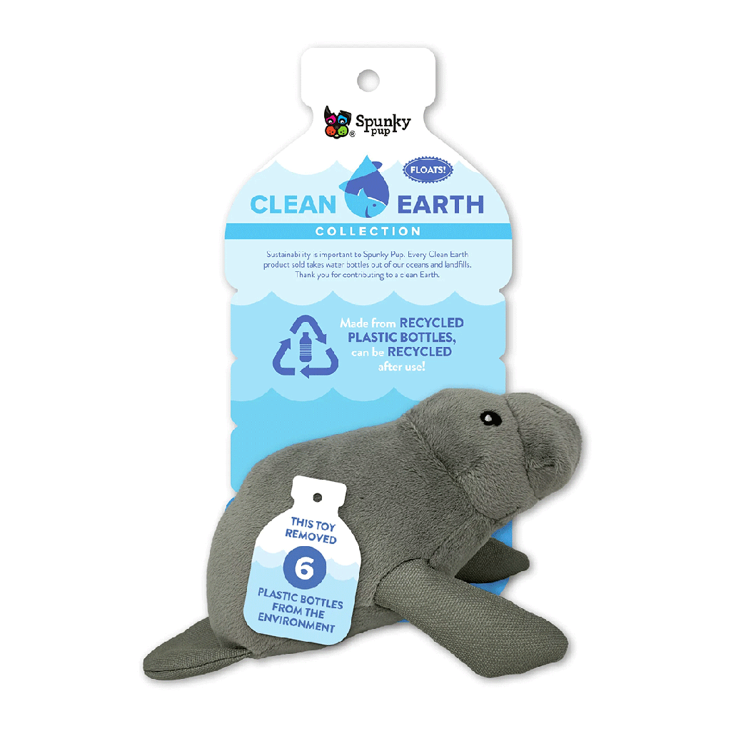 *SPUNKY PUP Clean Earth Manatee Small