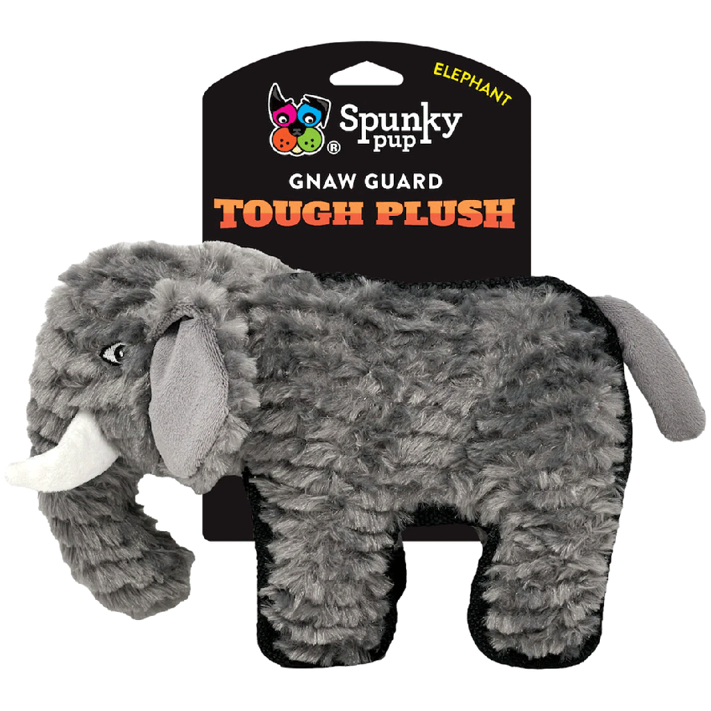 SPUNKY PUP Tough Plush Elephant Mega