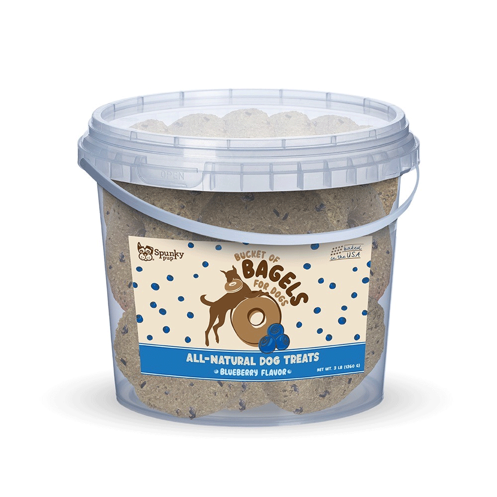 SPUNKY PUP Bucket Of Bagels Blueberry 3lb