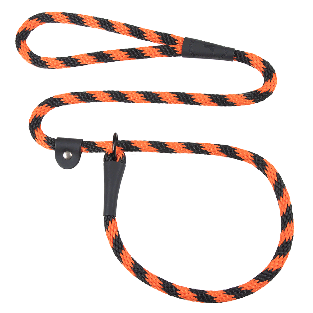 MENDOTA Slip Lead 1/2" x 6' Black & Orange