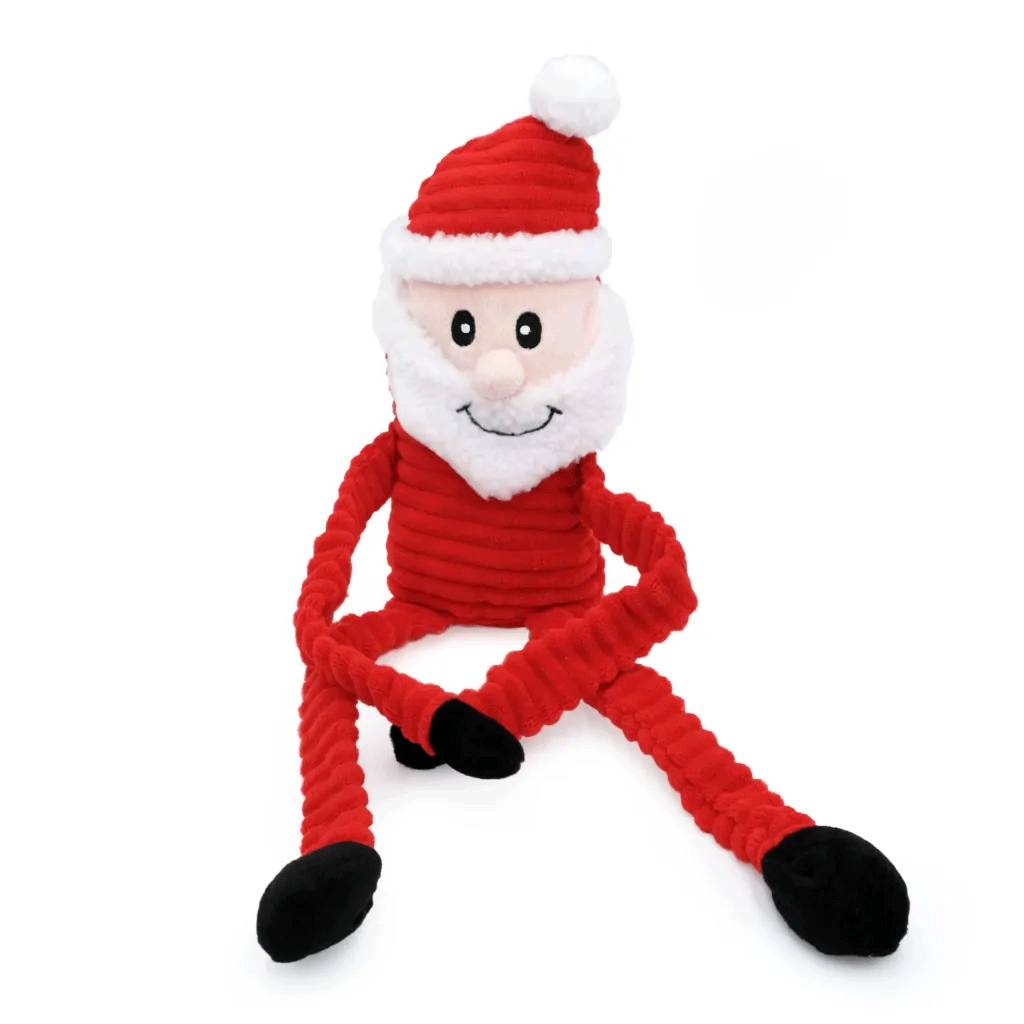 *ZIPPY PAWS Holiday Crinkle Santa XL