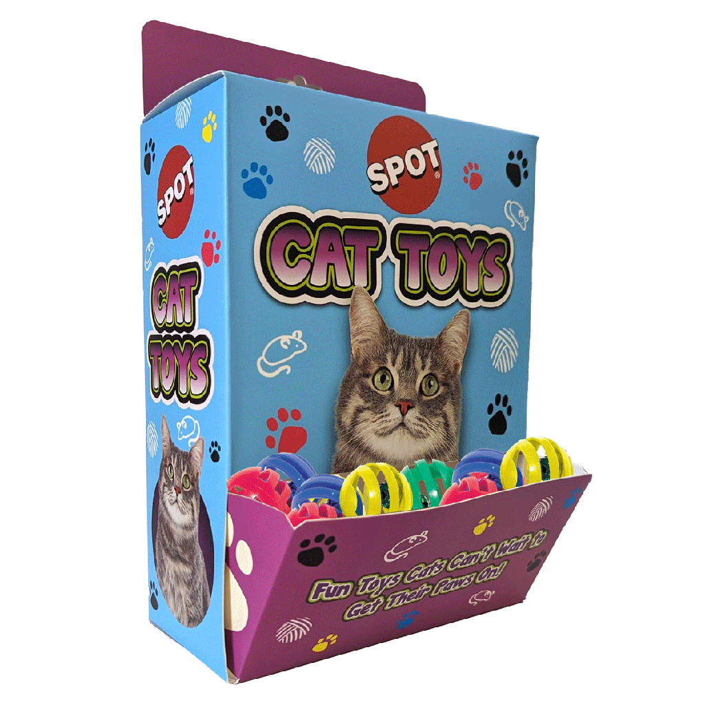 ETHICAL/SPOT Cat Display - Slotted Balls 72pc