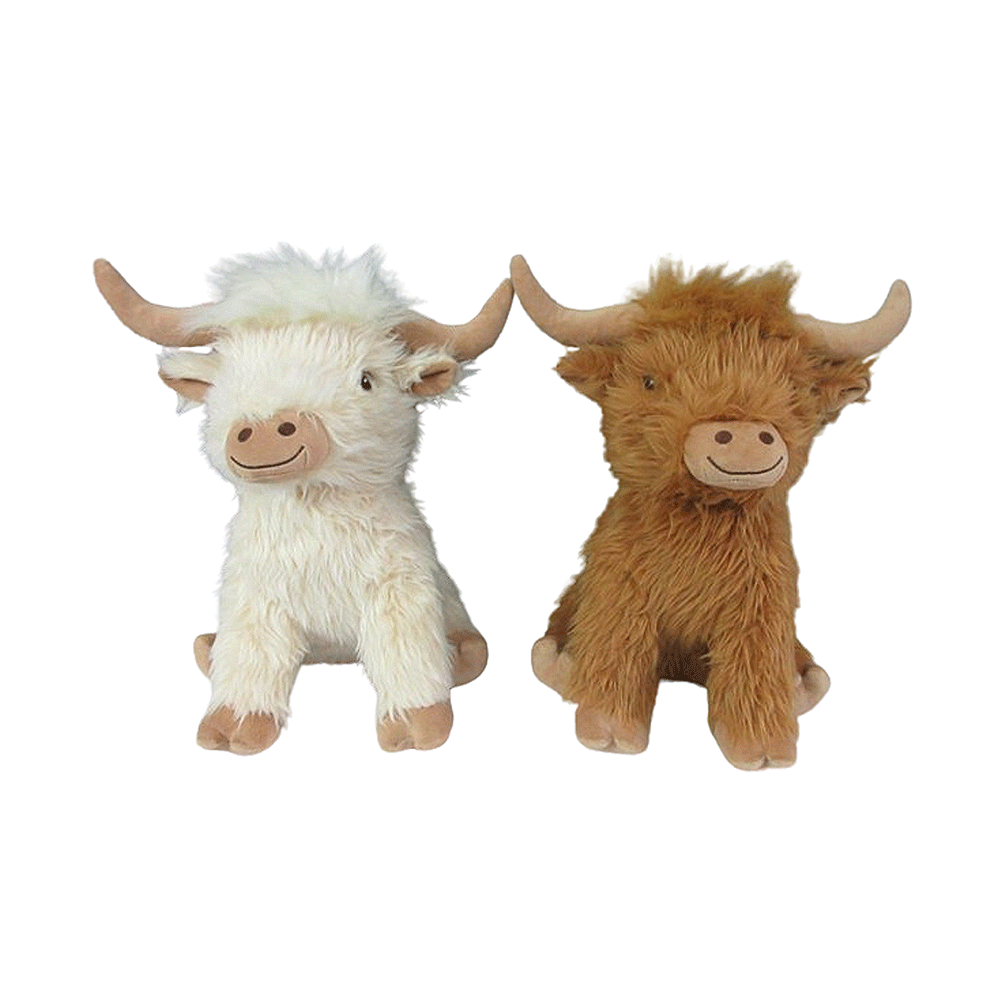 MULTIPET Highland Cow 8"- 48pc Display