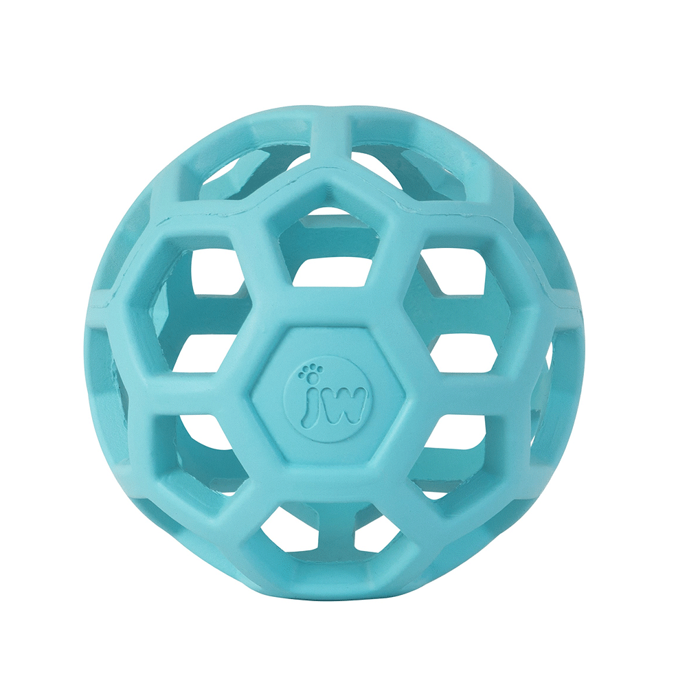 JW PET Hol-ee Roller 4.5" Medium Blue