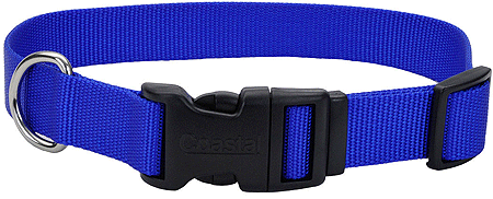 COASTAL TUFF Adjustable Dog Collar 5/8x10-14 Blue