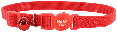 COASTAL Safe Cat Adjustable Collar 3/8x8-12 Red