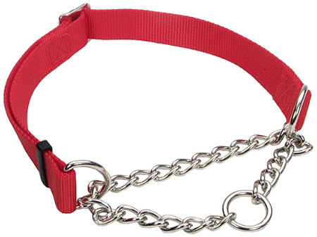 COASTAL Adjustable Check Choke Training Collar 3/4x14-20 Red