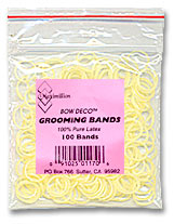 BOWDECO Latex Grooming Bands 3/8 100ct