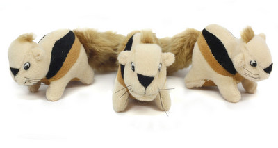 OUTWARD HOUND Squeakin' Animals Replacement Squirrels 3-pack