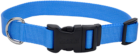 COASTAL Tuff Adjustable Dog Collar 3/8x8-12 Blue Lagoon