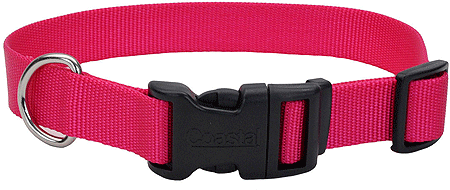 COASTAL Tuff Adjustable Dog Collar 3/8x8-12 Pink Flamingo