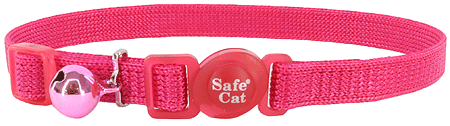 COASTAL Safe Cat Adjustable Collar 3/8x8-12 Pink Flamingo