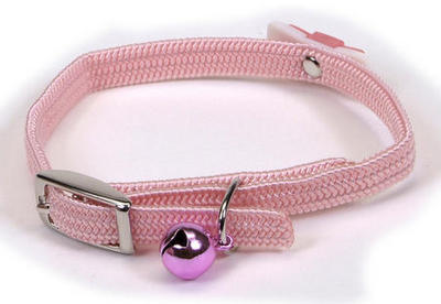 COASTAL Li'l Pals Reflective Kitten Collar w/Bow - Pink