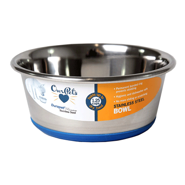 *OURPETS Durapet Premium Stainless Steel Bowl 1.25 cup