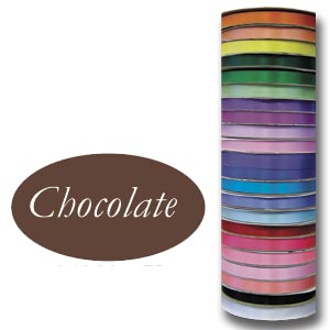 *RIBBON   #3  9/16  x 100 yards  Chocolate