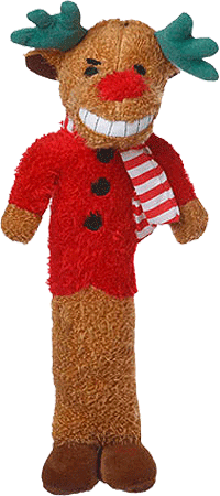 MULTIPET Holiday Reindeer Loofa 6" Mini