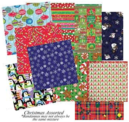 BANDANNA Christmas Assorted