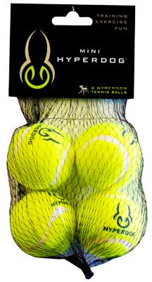 *HYPER PET Mini Tennis Balls 4 Pack Green