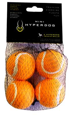 *HYPER PET Mini Tennis Balls 4 Pack Orange